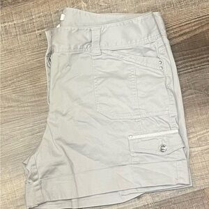 White House Black Market Gray Shorts Size 12